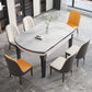 Foldable Dinette Table with Wood Base Modern Stone Top Dining Table Clearhalo 'Dining Tables & Seating' 'Dining Tables' 'dining_table' 'furn' 'furn_dining_table' 'Furniture' 'Kitchen & Dining Furniture' 1200x1200_77863775-47fe-495c-9ba7-a4859effd62c