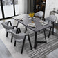 Metal Industrial Rectangle Dining Table Grey Wood Top Table with Sled Base Clearhalo ' dining_table' 'Dining Tables & Seating' 'Dining Tables' 'furn' 'furn_dining_table' 'Furniture' 'furniture_dining_table' 'Kitchen & Dining Furniture' 'kitchen&dining_furn' 'kitchen' 'kitchen_dining_table' 1200x1200_7787bff0-9e46-4827-906f-efd16c27d106