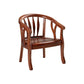 Traditional Dining Arm Chair Matte Finish Solid Wood Windsor Guest Chair with Four Legs