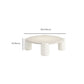 Modern Round Wood Coffee Table with 4 Legs Coffee Table in Cream Clearhalo 'Coffee & Accent Tables' 'Coffee Tables' 'coffee_tables' 'furn' 'furn_coffee_tables' 'Furniture' 'Living Room Furniture' 1200x1200_77884b97-3acb-457a-ad29-708177f7b428