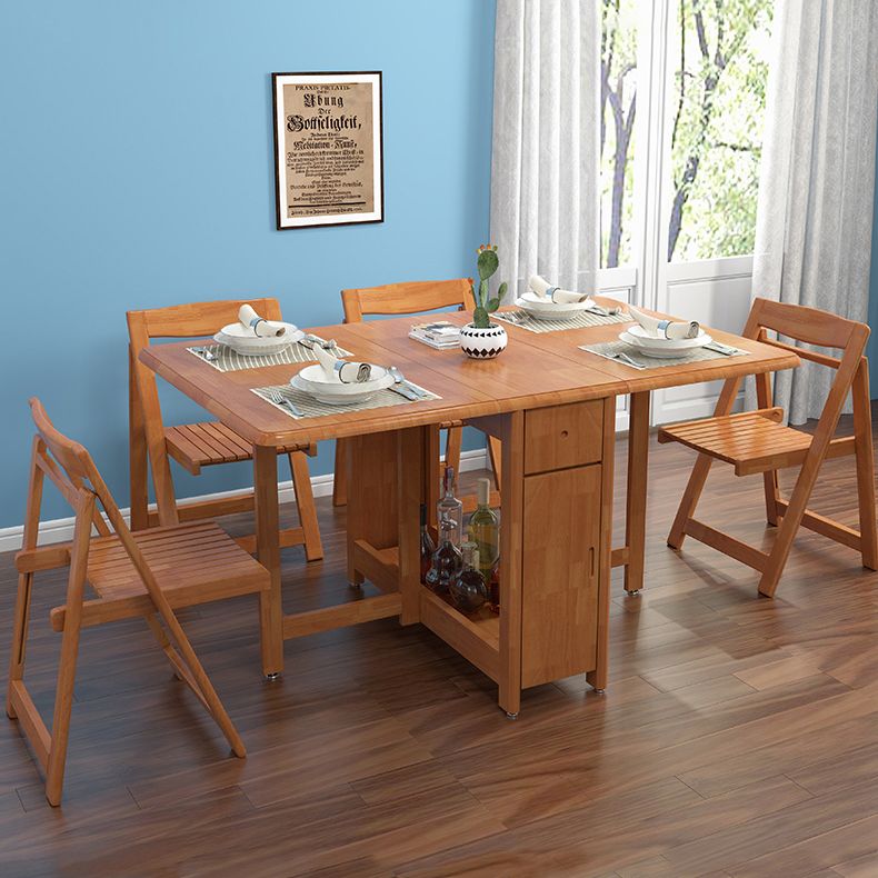 Mid-Century Modern Dining Table Rubberwood Solid Wood Table with Solid Wood Base Clearhalo ' dining_table' 'Dining Tables & Seating' 'Dining Tables' 'furn' 'furn_dining_table' 'Furniture' 'furniture_dining_table' 'Kitchen & Dining Furniture' 'kitchen&dining_furn' 'kitchen' 'kitchen_dining_table' 1200x1200_77886324-c7f8-4b96-ad13-fab337368d5a