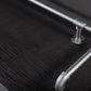 Industrial Black Wood Bar Table with Rectangle Table Top Silver Trestle Table - 42" H Clearhalo 'Bar Furniture' 'Bar Tables' 'bar_tables' 'furn' 'furn_bar_tables' 'Furniture' 'furniture_bar_tables' 'Kitchen & Dining Furniture' 1200x1200_7789aebb-529a-4b6f-834a-c1959f4d33a3
