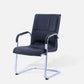 Contemporary PU Computer Chair Faux Leather and Chrome Frame Office Chair Clearhalo 'furn' 'furn_office_chair' 'Furniture' 'Office Chairs' 'Office Furniture' 'office_chair' 1200x1200_778a8576-2c90-44da-aeaf-11d366b691f4