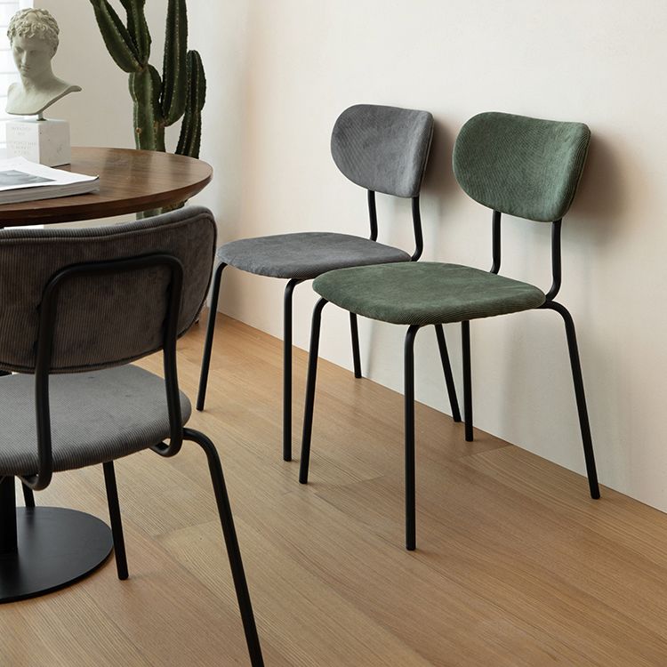 Design Metal Dining Side Chairs Glam Style Open Back Side Chair for Home Use Clearhalo ' kitchen&dining_furn' 'Dining Chairs' 'Dining Tables & Seating' 'dining_chair' 'furn' 'furn_dining_chair' 'Furniture' 'furniture_dining_chair' 'Kitchen & Dining Furniture' 'kitchen' 1200x1200_778b1204-3bf8-486e-aa19-3f18bbe2bc5a