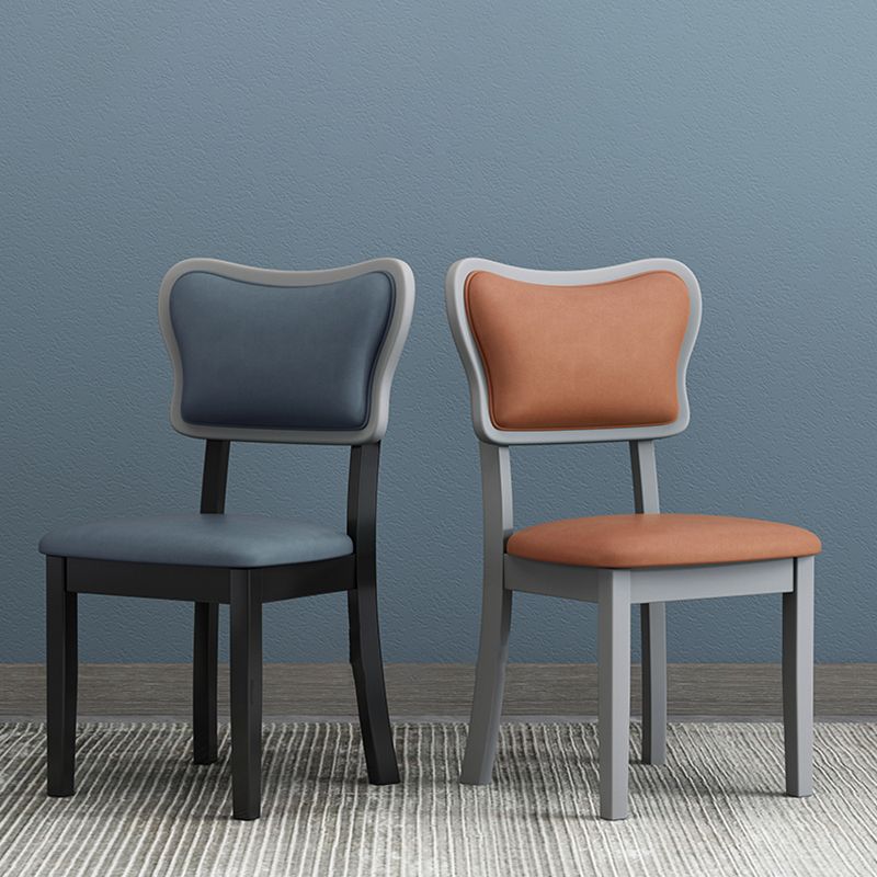 Home Scandinavian Side Chair Wood Upholstered Open Back Dining Room Chair (Set of 2) Clearhalo ' kitchen&dining_furn' 'Dining Chairs' 'Dining Tables & Seating' 'dining_chair' 'furn' 'furn_dining_chair' 'Furniture' 'furniture_dining_chair' 'Kitchen & Dining Furniture' 'kitchen' 1200x1200_778c41e2-3e82-4df9-a4e1-0412efdf5395