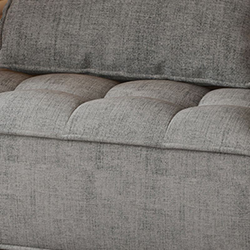 Pleil à dos de dos sans bras avec chaise d'accent à ossature en bois massif pour appartement