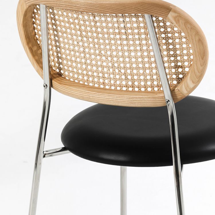 Modern Style PU Leather Side Chair Open Back Dining Side Chair for Dining Room Clearhalo 'Dining Chairs' 'Dining Tables & Seating' 'dining_chair' 'furn' 'furn_dining_chair' 'Furniture' 'furniture_dining_chair' 'Kitchen & Dining Furniture' 1200x1200_778e3dbe-f9fb-4114-8d5f-fe760addfc99