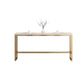 Glam Style Rectangle Bar Table Golden Base for Milk Tea Shop Clearhalo 'Bar Furniture' 'Bar Tables' 'bar_tables' 'furn' 'furn_bar_tables' 'Furniture' 'Kitchen & Dining Furniture' 1200x1200_7790b3e6-60dd-4add-8761-7f9fc04c6540