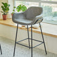 Nordic Iron Low Back Barstool Simple Indoor Tall Stool with Upholstered, 1 Piece Clearhalo 'Bar Furniture' 'Bar Stools' 'bar_stools' 'furn' 'furn_bar_stools' 'furniture_bar_stools' 'Kitchen & Dining Furniture' 'kitchen&dining_furn' 'kitchen' 'kitchen_furn' Furniture' 1200x1200_7791521d-e207-43e5-bac2-101d872f5ec7