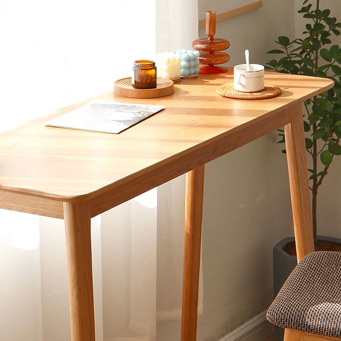 Modern Rectangular Bar Table Solid Wood Bar Table for Dining Room Clearhalo 'Bar Furniture' 'Bar Tables' 'bar_tables' 'furn' 'furn_bar_tables' 'Furniture' 'Kitchen & Dining Furniture' 1200x1200_77939a2e-144a-4cc6-b7e9-c3ae0a74b016