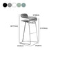 Modern Style Bar-stool Plastic Bar Stool with Metal Legs for Home Clearhalo 'Bar Furniture' 'Bar Stools' 'bar_stools' 'furn' 'furn_bar_stools' 'Furniture' 'Kitchen & Dining Furniture' 1200x1200_7793aa9c-780c-4da6-8447-25be8455bcd6