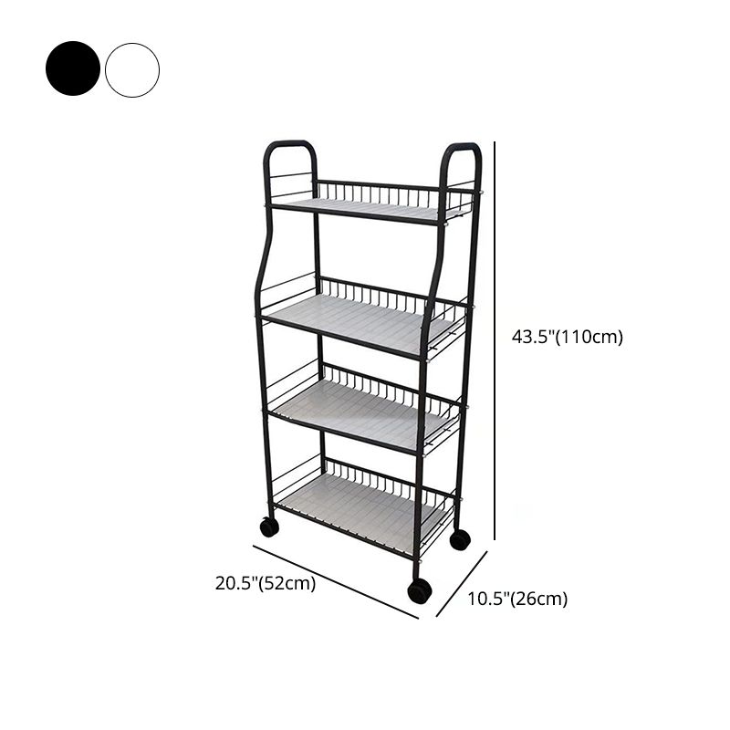Industrial Style Steel Bookshelf Open Shelf Bookcase with Caster Wheels Clearhalo 'Bookcases' 'furn' 'furn_bookcases' 'Furniture' 'furniture_bookcases' 'kitchen' 'kitchen_bookcases' 'Living Room Furniture' 'Office Furniture' 1200x1200_779597c4-feef-4875-a9d2-6bac79f93771