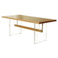 Modern 1/4 Pieces Dining Set Rectangle Ash Wood Dining Table for Dining Room Kitchen