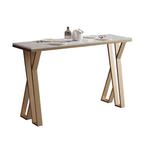 Glam Style Bartafelset 1/2/5-delige rechthoekige bartafel met metalen hoge krukken voor thuis