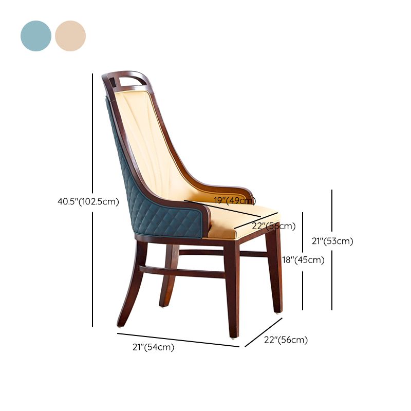 Traditional Upholstered Dining Room Chair Solid Wood Dining Accent Chair Clearhalo 'Dining Chairs' 'Dining Tables & Seating' 'dining_chair' 'furn' 'furn_dining_chair' 'Furniture' 'Kitchen & Dining Furniture' 1200x1200_77965ed6-5168-4f3b-9ee4-a10fd12db591