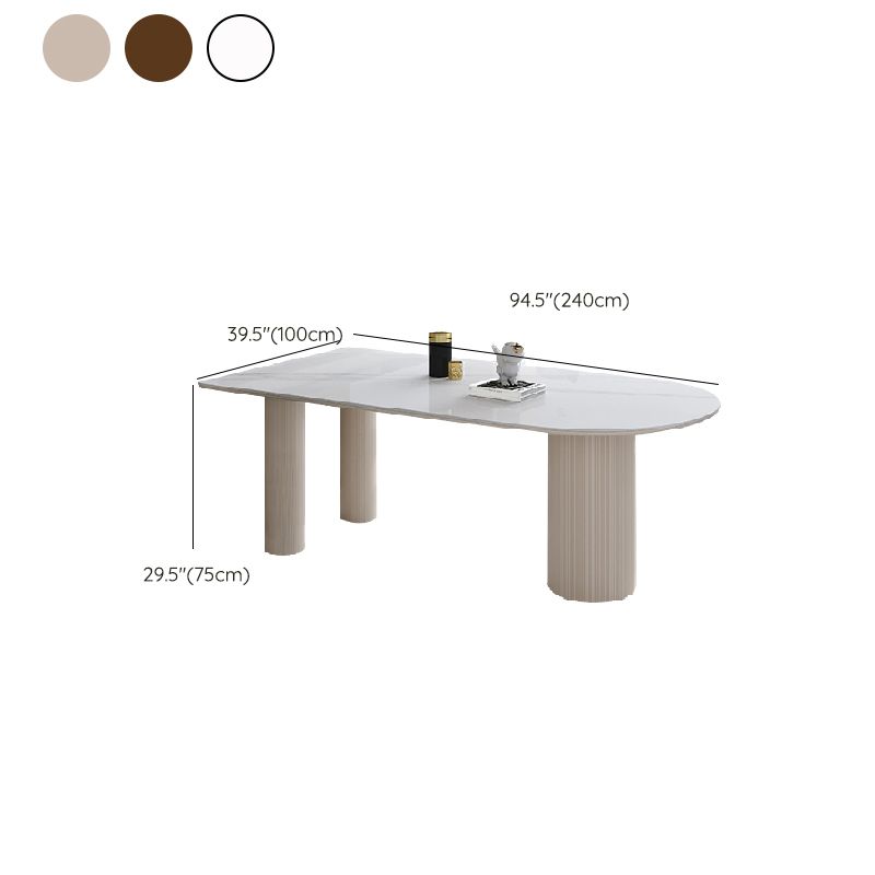 Irregular Shape Indoor Table for Restaurant Modern Table with 3 Legs Clearhalo 'Dining Tables & Seating' 'Dining Tables' 'dining_table' 'furn' 'furn_dining_table' 'Furniture' 'Kitchen & Dining Furniture' 1200x1200_779868c1-7d7d-4ee3-97f8-5fbd1680e08c