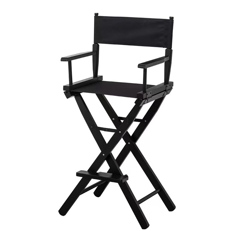 Industrial Backrest Arm Counter Stool Solid Wood Bar Stool with Canvas Cushion Clearhalo 'Bar Furniture' 'Bar Stools' 'bar_stools' 'furn' 'furn_bar_stools' 'Furniture' 'Kitchen & Dining Furniture' 1200x1200_7799456c-672c-44a7-b00c-55adbd76f457