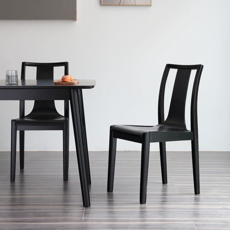 Traditional Style Wood Dining Side Chair Slat Back Armless Chairs for Kitchen (Set of 2) Clearhalo ' kitchen&dining_furn' 'Dining Chairs' 'Dining Tables & Seating' 'dining_chair' 'furn' 'furn_dining_chair' 'Furniture' 'furniture_dining_chair' 'Kitchen & Dining Furniture' 'kitchen' 1200x1200_7799e432-7a0b-4108-b369-54373e6f27bd