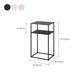 Metal Bed Nightstand Modern Accent Table Nightstand for Bedroom