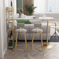 White Rectangle Bar Table Contemporary Bar Dining Table with Sled Base Clearhalo 'Bar Furniture' 'Bar Tables' 'bar_tables' 'Furniture' 'furniture_bar_tables' 'Kitchen & Dining Furniture' 1200x1200_779ab0b5-c938-468b-8c50-5f9ec8c9cacf
