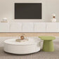 Eigentijdse TV-console van wit hout met ingebouwde opbergruimte TV-standaardconsole voor woonkamer