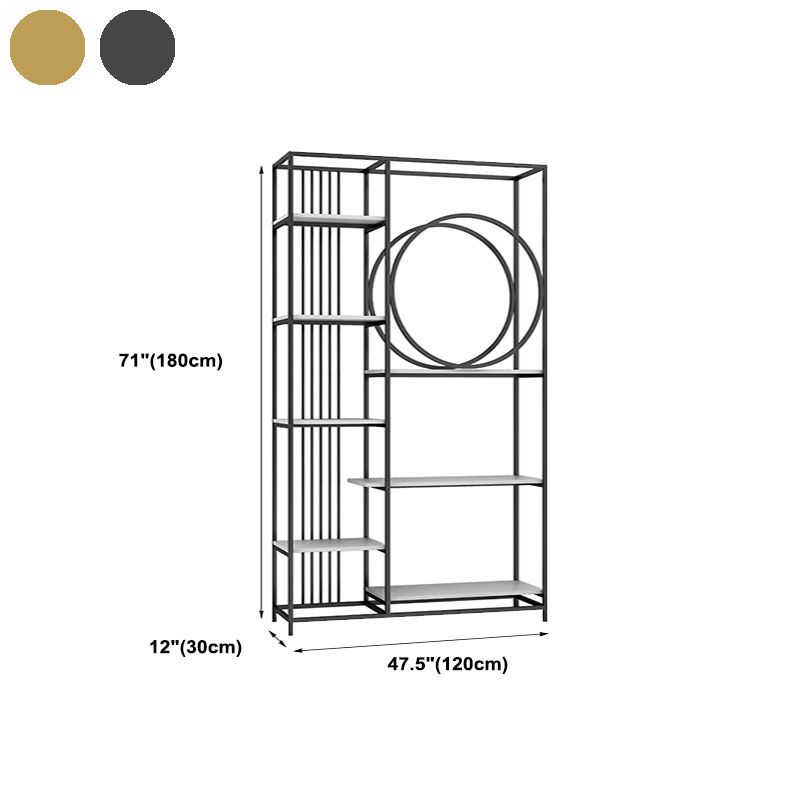 Geschlossenes Back Metal Bücherregal Skandinavisches Bücherregal mit Lagerregalen