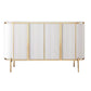 4-Door Buffet Sideboard Glam Cabinets Dining Buffet for Living Room Clearhalo 'buffet_sideboard' 'Buffets & Sideboards' 'furn' 'furn_buffet_sideboard' 'Furniture' 'Kitchen & Dining Furniture' 1200x1200_779d6660-a195-4940-91c7-b4ffbd2dbb12