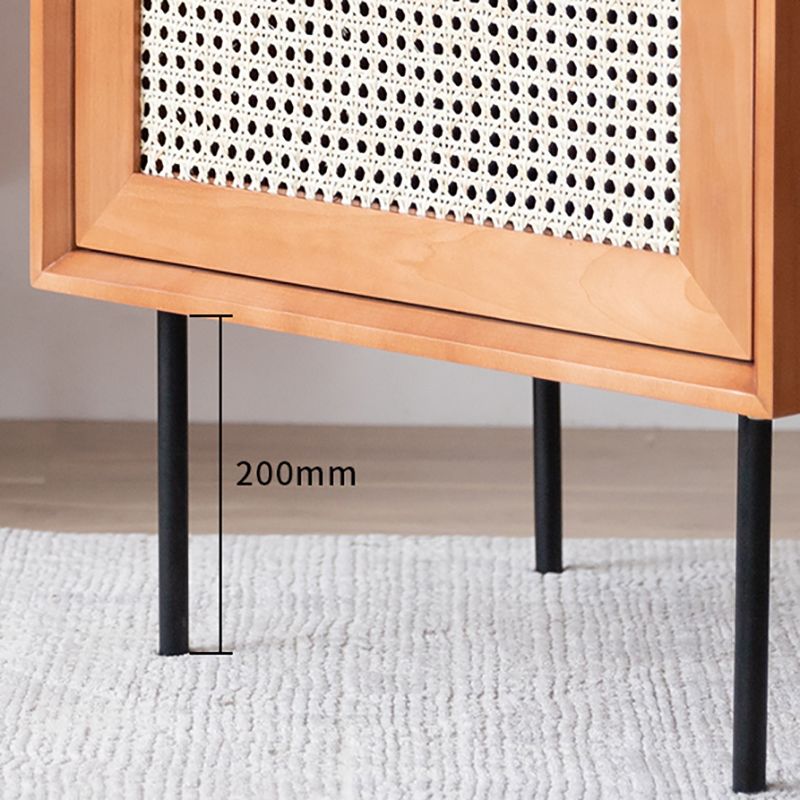 Solid Wood Bed Nightstand Contemporary Night Table with Cabinets Clearhalo 'Bedroom Furniture' 'furn' 'furn_night_stand' 'Furniture' 'night_stand' 'Nightstands' 1200x1200_779f3e59-564b-4092-93df-eb418e5f7b3c