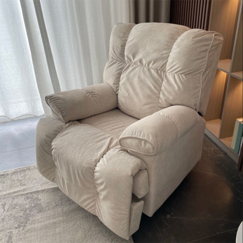 Microsuede Swiveling Recliner Chair Modern Pillow Top Arm Recliners with USB Cord Clearhalo 'Chairs & Seating' 'furn' 'furn_recliners' 'Furniture' 'Living Room Furniture' 'Recliners' 1200x1200_779f5916-0052-47a6-b69e-1ff35d670b0f