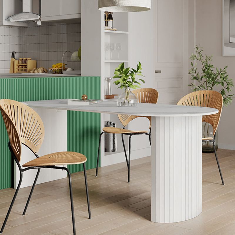 Sintered Stone Top White Table for Restaurant Modern Kitchen Table with Double Pedestal Clearhalo 'Dining Tables & Seating' 'Dining Tables' 'dining_table' 'furn' 'furn_dining_table' 'Furniture' 'furniture_dining_table' 'Kitchen & Dining Furniture' 'kitchen' 'kitchen_dining_table' 1200x1200_779f76d7-1431-4920-9e9f-3d30bc68dad1