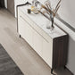 Rettangole Sideboard Sideboard Sinterite Sinterite Siete con cassetti e porte