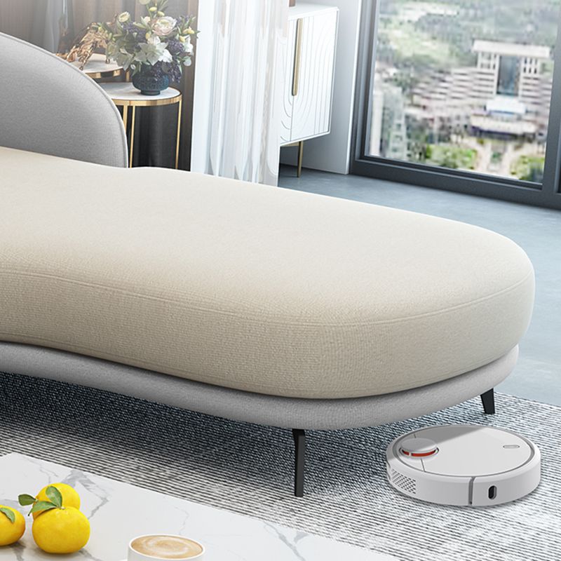 L-Shape Sectional with Sloped Arms and Pillow Back for 4 People