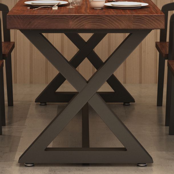 Industrial Pine Wood Table for Restaurant Rectangle Dining Table with Trestle Base Clearhalo ' dining_table' 'Dining Tables & Seating' 'Dining Tables' 'furn' 'furn_dining_table' 'Furniture' 'furniture_dining_table' 'Kitchen & Dining Furniture' 'kitchen&dining_furn' 'kitchen' 'kitchen_dining_table' 1200x1200_77a299c4-c2dd-4463-98fd-d4ebae614824