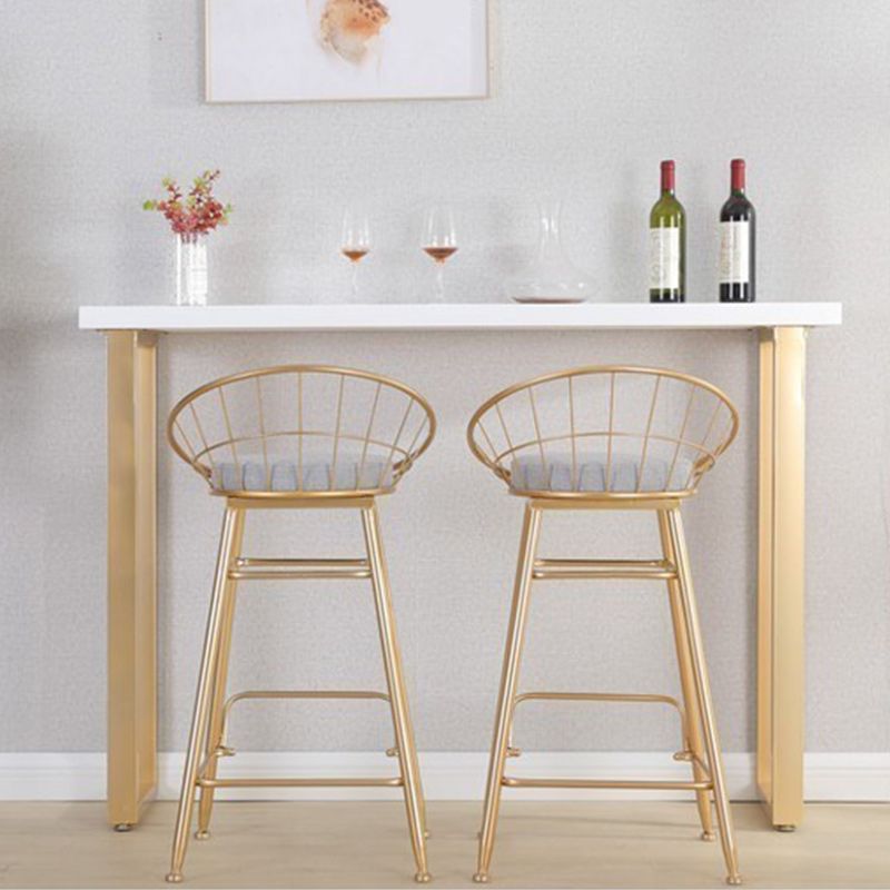 Wood Bar Dining Table Glam Rectangle Bar Table with Double Pedestal for Dining Room Clearhalo 'Bar Furniture' 'Bar Tables' 'bar_tables' 'furn' 'furn_bar_tables' 'Furniture' 'Kitchen & Dining Furniture' 1200x1200_77a2cf4c-21a3-485a-8f06-e96f583d1952