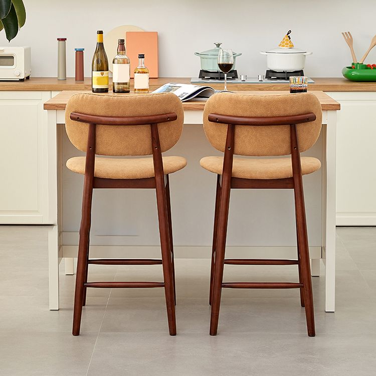 Modern Style Bar Stool Wooden Base Bar Stools for Dining Room