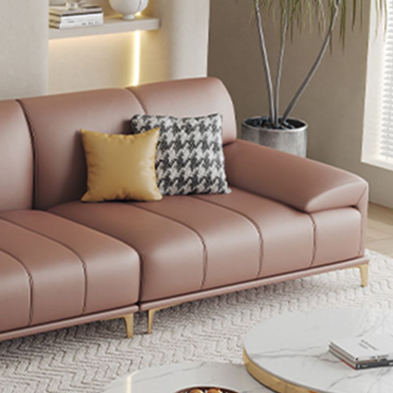 Pillow Top Arm Farmhouse Seating Dark Brown Living Room Settee