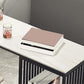 Industrial Stone Top Bar Dining Table Rectangle Bar Table with Storage Base Clearhalo 'Bar Furniture' 'Bar Tables' 'bar_tables' 'furn' 'furn_bar_tables' 'Furniture' 'Kitchen & Dining Furniture' 1200x1200_77a9f2dc-9e55-41f1-8daa-a785ff90b87f