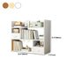 Contemporary Wooden Bookcase Open Storage Bookshelf with Shelves
