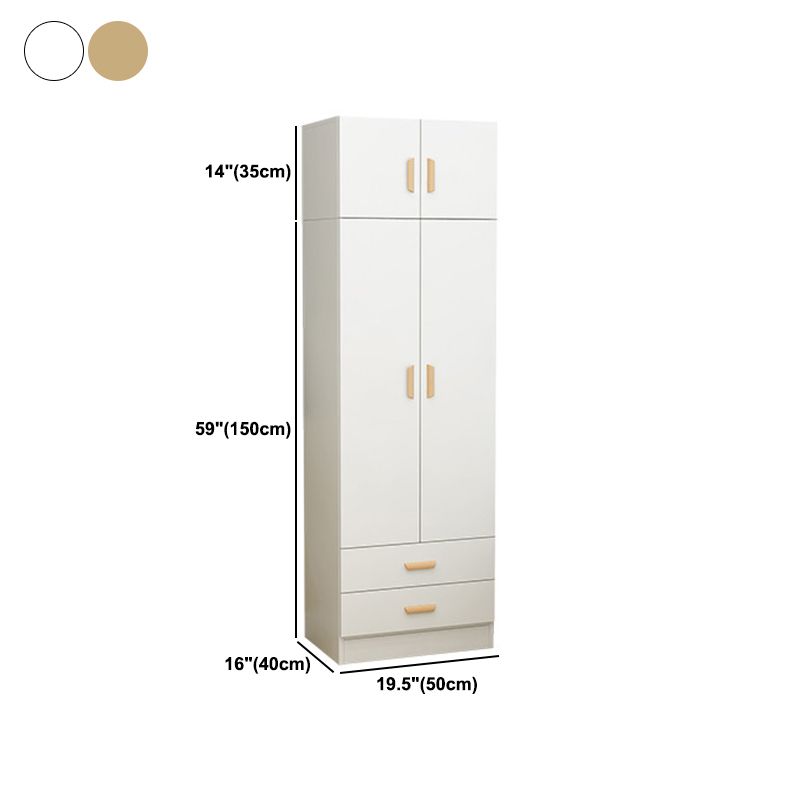 Eigentijdse stijl garderobe armoire houten garderobe kast voor slaapkamer