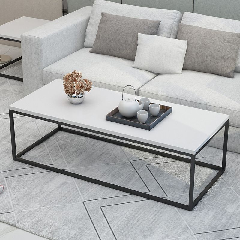 Rahmenbasis-Design, quadratischer/rechteckiger Massivholztisch für Couchtisch