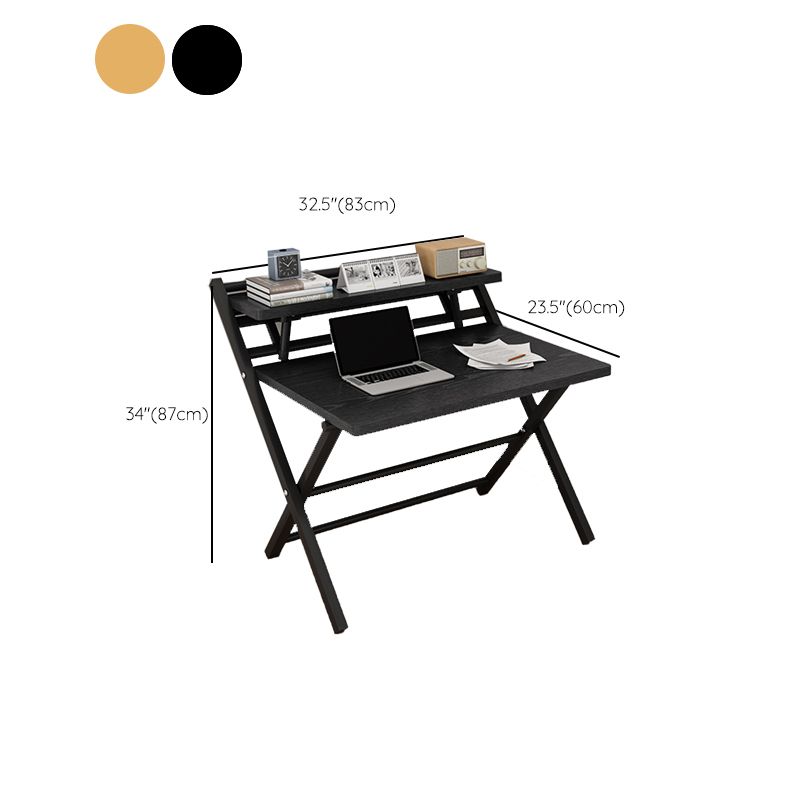 Bureau à domicile pliant contemporain RecTangular Steel Base Writing Desk