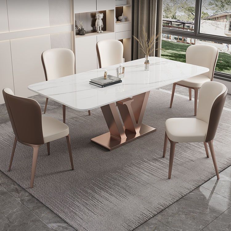 Stone Nordic 1/2/5/6 Pieces Dining Set with Leather Chairs Dining Furniture Clearhalo 'Dining Room Sets' 'Dining Tables & Seating' 'dining_room_set' 'furn' 'furn_dining_room_set' 'Furniture' 'furniture_dining_room_set' 'Kitchen & Dining Furniture' 'kitchen&dining_furn' 'kitchen' 1200x1200_77b07ec7-db15-4a21-899a-5b1fda96f285