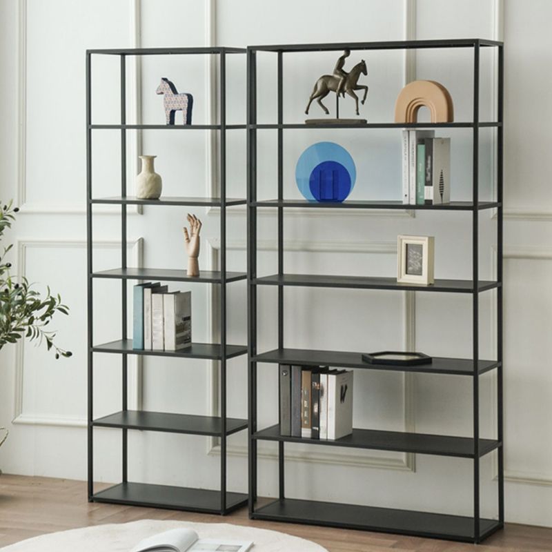 Contemporary Bookcase Metal Open Back Bookshelf for Home Office Clearhalo 'Bookcases' 'furn' 'furn_bookcases' 'Furniture' 'Office Furniture' 1200x1200_77b242a1-dd58-4687-8954-a351ae90edd1