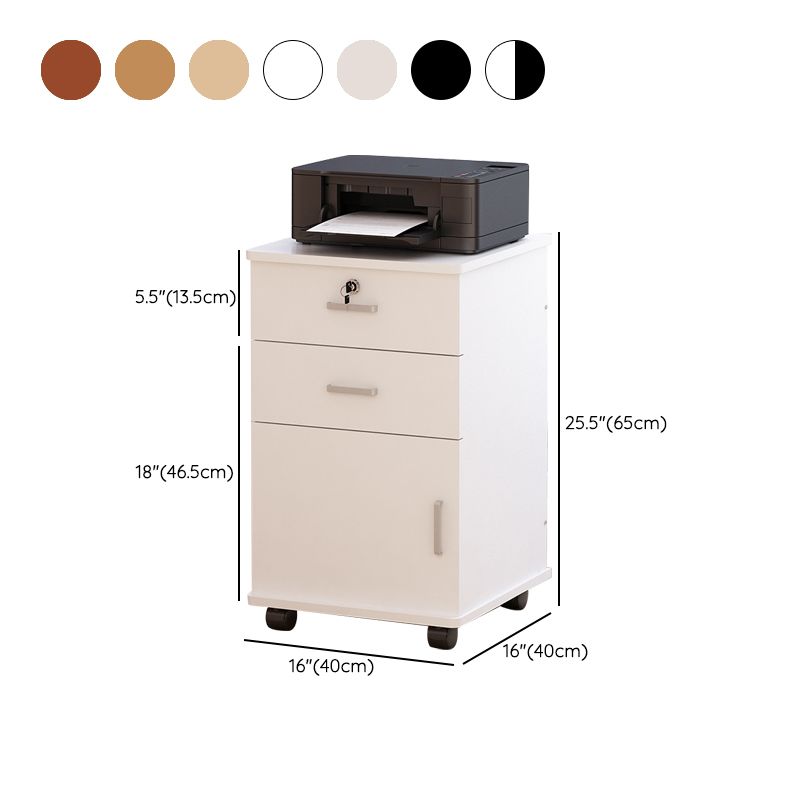 Cajones clásicos Cajones de bloqueo de madera sólida Archivo de bloqueo