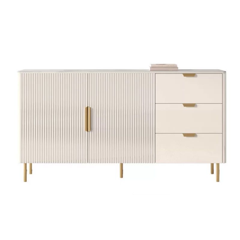 Stone moderno top moderno tavolo da tavolo a 3 cassetti per la casa