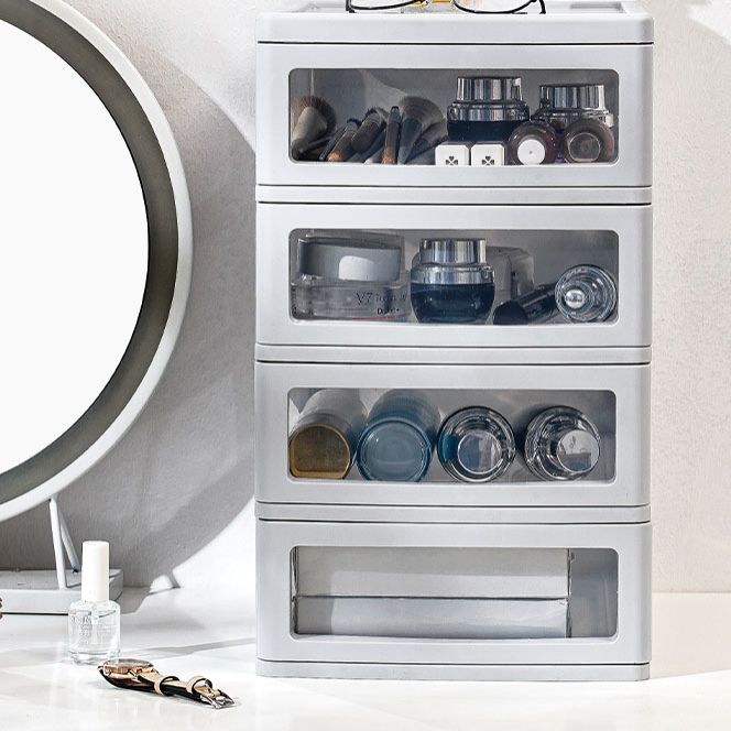 Archivo vertical moderno Babyet de color sólido Archivo de plástico con cajones