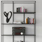 Metal Standard Bookcase Contemporary Style Open Back Bookshelf for Home Office Clearhalo 'Bookcases' 'furn' 'furn_bookcases' 'Furniture' 'Office Furniture' 1200x1200_77b8d711-75df-4bff-8669-abb06492c026