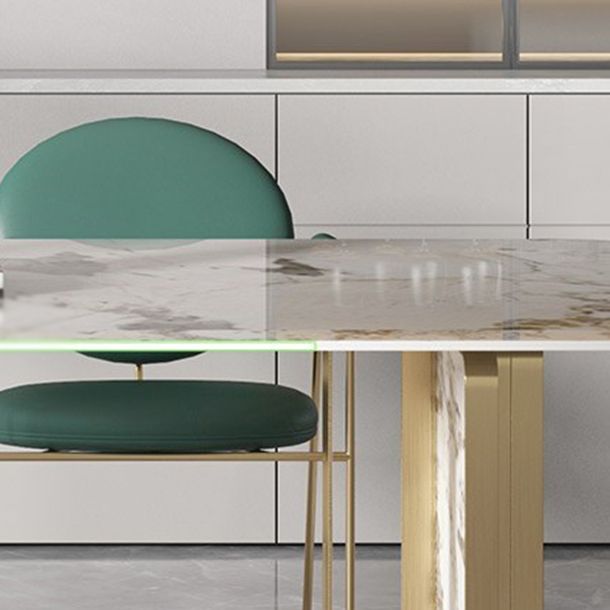 Luxury 1/4/5/7 Pieces Rectangle Dining Set Sintered Stone Dining Table with Chairs Clearhalo 'Dining Room Sets' 'Dining Tables & Seating' 'dining_room_set' 'furn' 'furn_dining_room_set' 'Furniture' 'furniture_dining_room_set' 'Kitchen & Dining Furniture' 1200x1200_77ba06fb-4fc8-48f6-bf98-f1759496291f