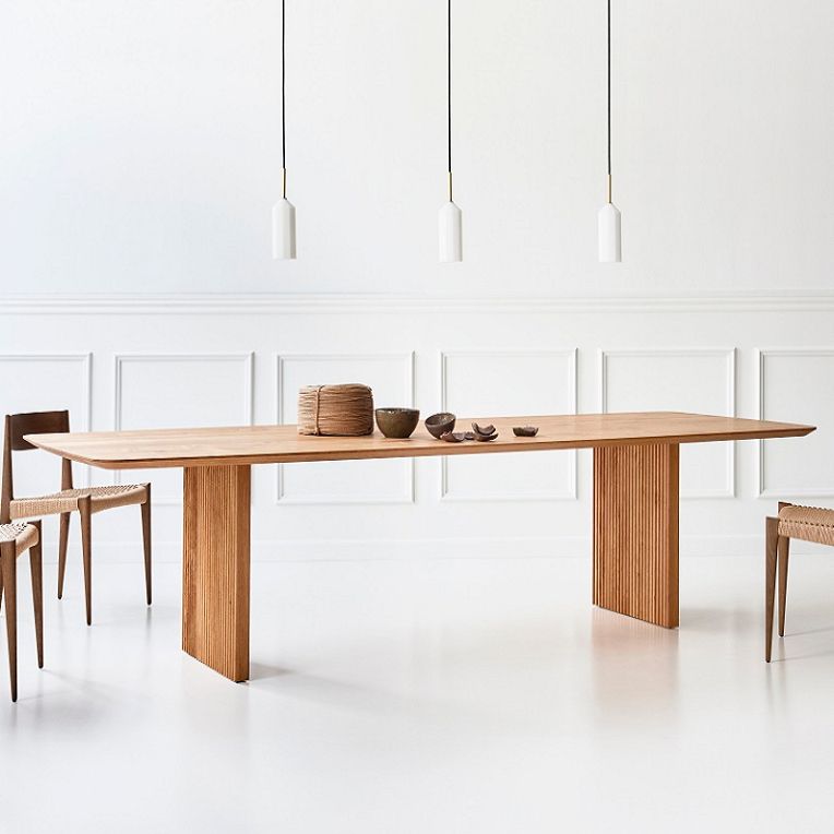 Rectangle Modern Dining Table White Fixed Table with Pinewood Solid Wood Clearhalo ' dining_table' 'Dining Tables & Seating' 'Dining Tables' 'furn' 'furn_dining_table' 'Furniture' 'furniture_dining_table' 'Kitchen & Dining Furniture' 'kitchen&dining_furn' 'kitchen' 'kitchen_dining_table' 1200x1200_77bc2fb3-919e-486f-a7c7-1af2b7c7f377
