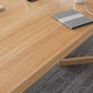 Natural Dining Table Contemporary Style Solid Wood Rectangle Dinner Table